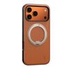 New Rotating Invisible Bracket Suitable for IPhone 17 Promax Phone Case Leather Magnetic Gear Bracket Apple 16 Protective Cover