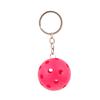 Creative Pickleball Racket Metal Keychain Colorful Hollow Golf Ball Keychains Pickle Dink Ball Fans Party Gift Bag Pendant