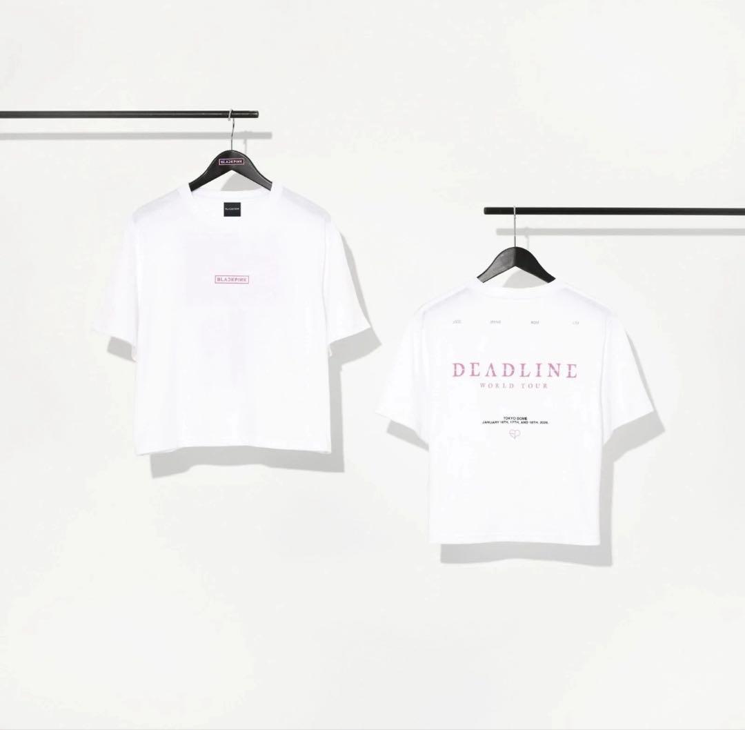 

[Б/У] BLACKPINK DEADLINE Короткая футболка Белая