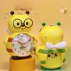 Cartoon Alarm Clock Student Uses Cute Multifunctional Silent Bedside Luminous Lazy Person Can Talk Yellow Bee Children's Alarm Clock