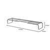Pearl Metal BLKP Stovetop Rack, Limited Edition, Black, 75cm Wide, Over-the-Exhaust, Kitchen Storage, BLKP Black, AZ-5053