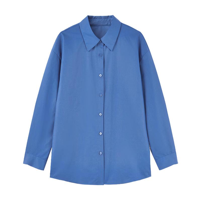 Elegant Lapel Shirt with Button Pockets L