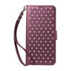 Suitable for Samsung S26 Ultra flip phone case with card slot, A37 5G diamond-studded starry sky protective case