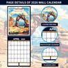 2026 Wall Calendar - 11.3" x 14.6" National Parks Wall Calendar 2026, Jan.2026 - Dec.2026, Hanging Calendar for Home or Office, 2026 Calendar for