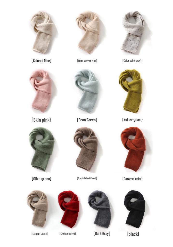 Premium 100% Cashmere Thick Knit Scarf for Parent-Child/Couples
