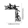 1pc Metal Ballerina Wall Sticker – Decorative Door Corner & Frame Art, Elegant Hanging Wall Art for Dance-Themed Decor
