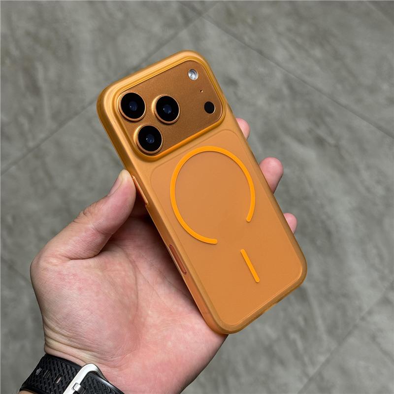 Ultra Thin Matte Translucent For Magsafe Wireless Charge Case for iPhone 17 Air 16 15 14 13 12 Pro Max Hard PC Magnetic Cover