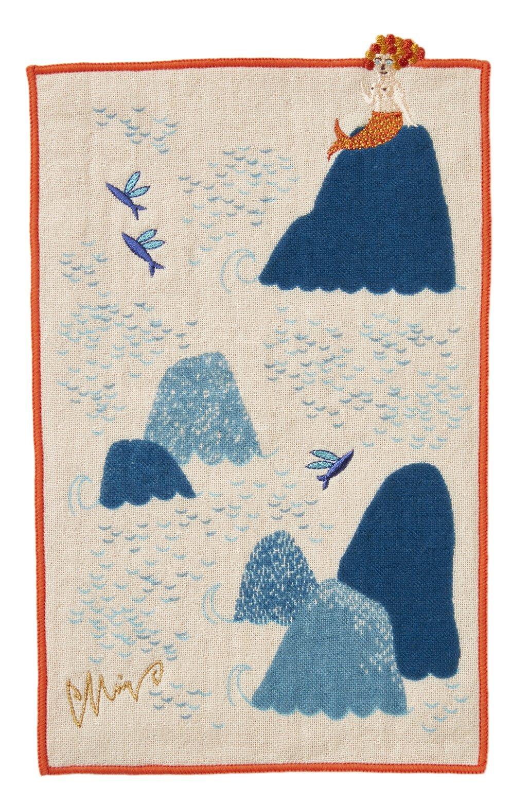 

Kusunokibashi Monori Morita MiW Small Pocket x 25cm Handkerchief, Ningyo, Orange, A-65940-86-OR, 15.5 помаранчевий