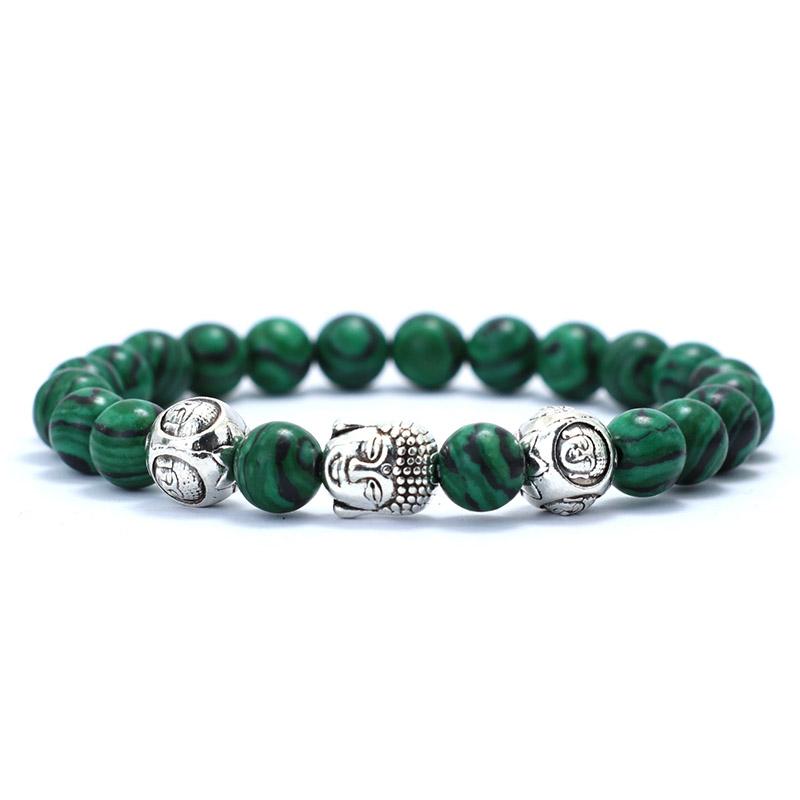 Minimalist Men Bracelet Natural 8mm Stone Vintage Buddha Braclet Homme Meditation Yoga Jewelry Lava Tiger Eyes Beaded Braslet