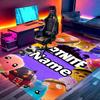 Custom Name Personalized Game Fortnite Print Carpet, Versatile Home Decor Rug, for Playroom, Apartment, Balcony, Entryway, Hallway Gift