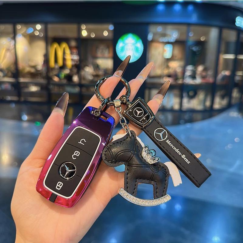 VFO1 For Mercedes Benz A C E S G Class GLC GLS W177 W205 W213 W222 X167 AMG Remote Car Key Case Cover Fob