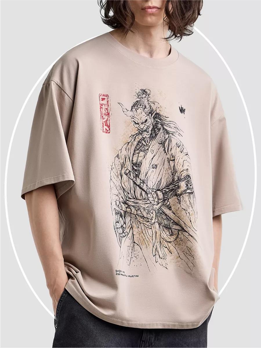 Oversized T-shirt Post-apocalyptic print 2XL