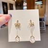 Women's High-End Plain Hoop Earrings: Light Luxury Ear Drops & Studs, Niche Design for Autumn/Winter.