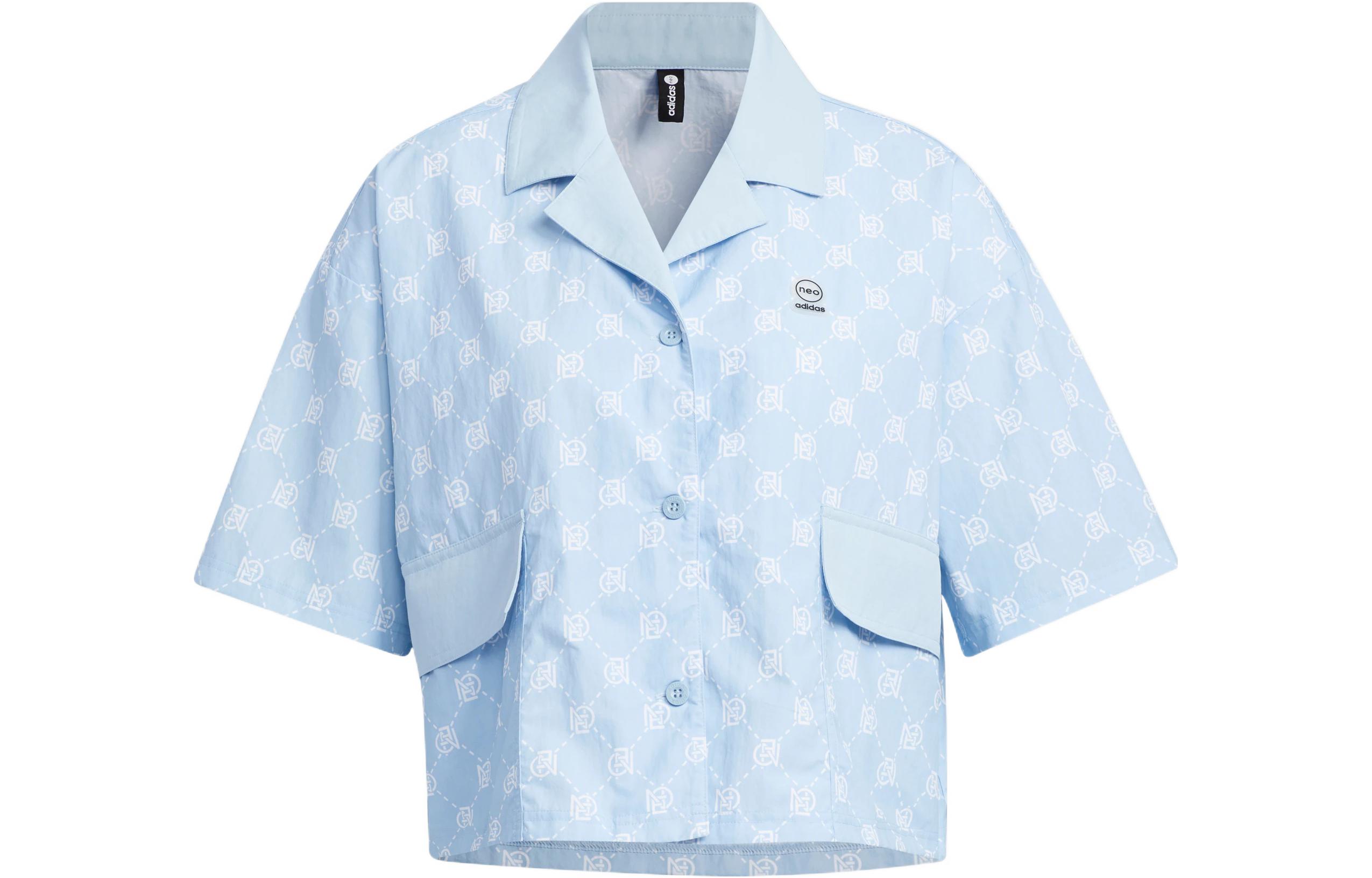 Adidas Neo Shirt Women s Pink Blue IB5841 L