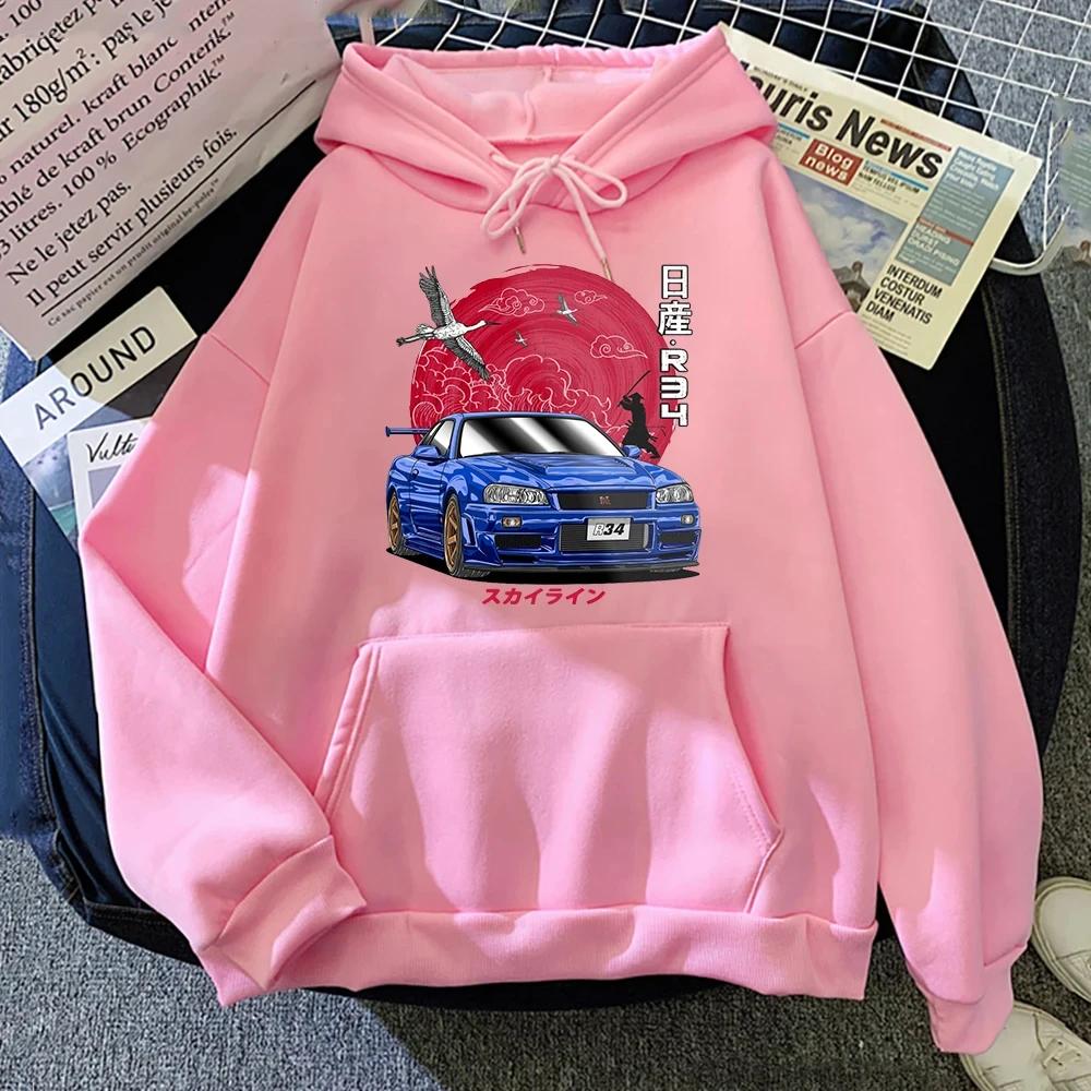 2025 First D Supra N JDM Men's and Women's Competition Loose Print Random Long Sleeved Japanese Sports Random Sweatshirt