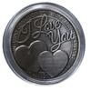 I Love You Confession Coin: Four-Leaf Clover Silver Coin Toy for Treasure Hunt & Gift