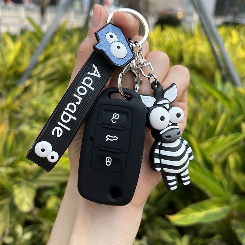 Silicone Car Key Cover Case for VW Volkswagen polo passat b5 Tiguan Golf T4 for Seat Leon Altea Ateca For Skoda Octavia Superb