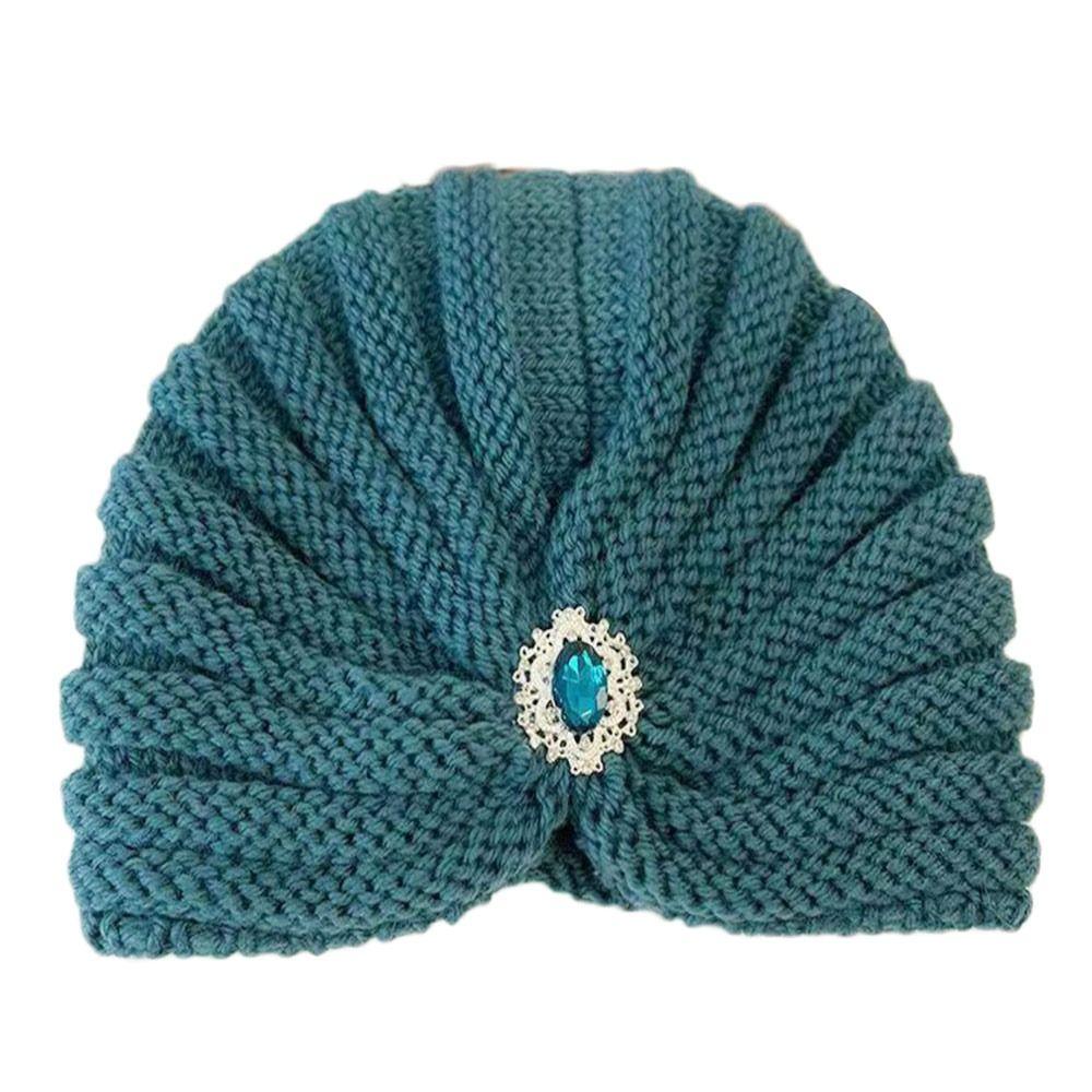 Winter Warm Hijab Caps Soft Turban Cap Fashion Knitted Hats for Women
