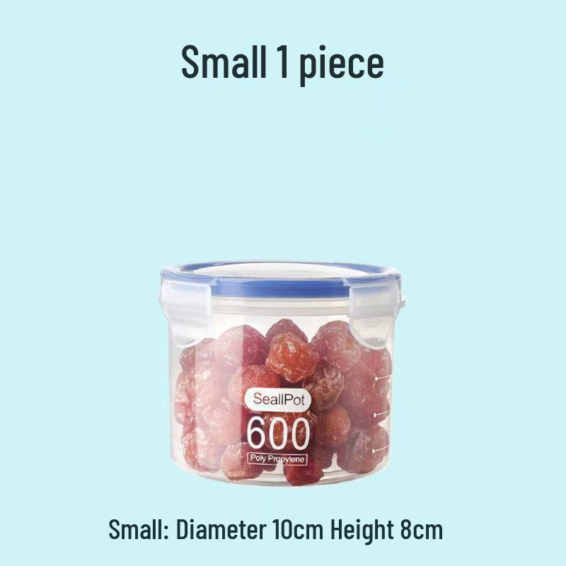 Airtight Transparent Grain Storage Box with Lid - Moisture-Proof & Mold-Proof for Kitchen & Refrigerator