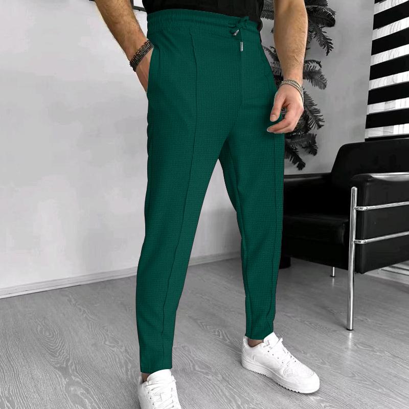 2024 Men's Waffle Knit Casual Sports Pants