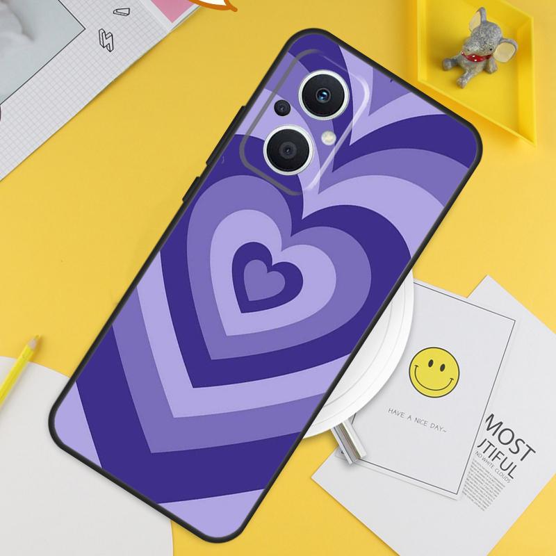 Purple aesthetic For OPPO Reno 14F 13F 12F 11F 13 12 11 10 14 Pro 7 8 Lite 8T OPPO Find X5 X6 X8 X9 Pro Case
