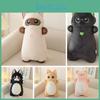Adorable Short Plush Siamese/blue/orange/cow/pig Cat Stuffed Animal Pillow Toy Perfect Birthday Gift