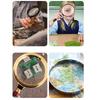 Magnifying Glass 5X 13X 20X Handheld Magnifier UV Light with 30pcs LED for Rding Inspection