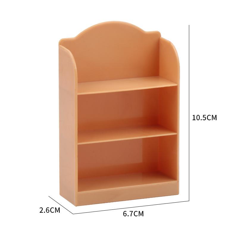 

1:12 Dollhouse Miniature Supermarket Shelf Display Stand Storage Rack Scene Decor Toy Doll House Accessories коричневый