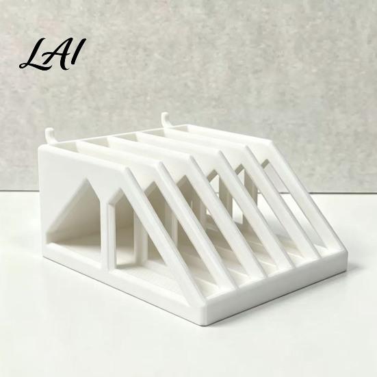 Desktop Storage Organizer Sandpaper Rack 5 Inch Sanding Discs Bins with Holed Disc Hooks And Slots Design Wall Mount Rack