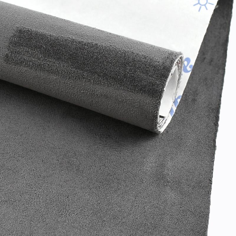 20x30cm/20x70cm/50x140cm Samolepicí semišová látka pro čalounění interiéru auta, 0,8 mm silná, záplaty, sametová látka, dekorační úprava