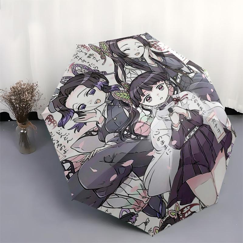 1pc Anime Characters Automatic Opening Folding Umbrella - 8 Bone Iron Frame, Suitable for Fans, Travel, Daily Use, Gift for Anime Lovers.U010