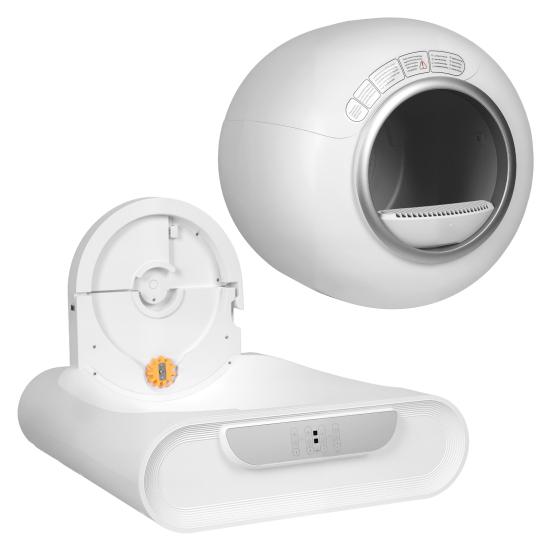 Lettiera autopulente per gatti, Lettiera elettrica per gatti, Lettiera intelligente per gatti con controllo remoto tramite APP, Ingresso spazioso, Grande