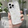 Simple Chrysanthemum TPU Transparent Phone Case For IPhone 16 15 14 13 12 11 Pro Max 7 8 Plus X XR XS Shockproof Soft Case