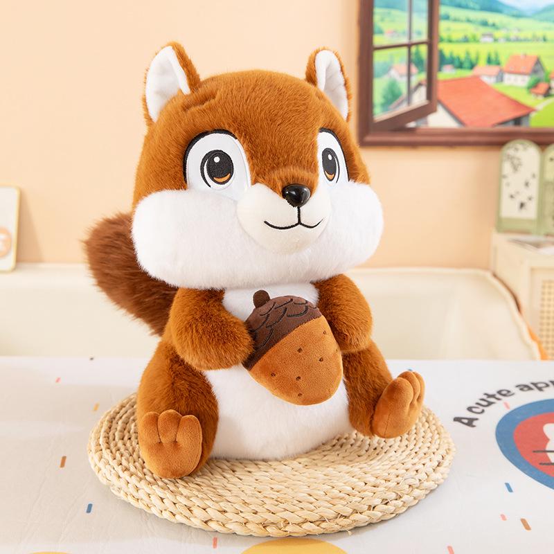 

Cute Doll Hug Pillow - Plush Comfort Toy for Girls, Children’s Room Decor, Holiday Gift 23 cm каштановый