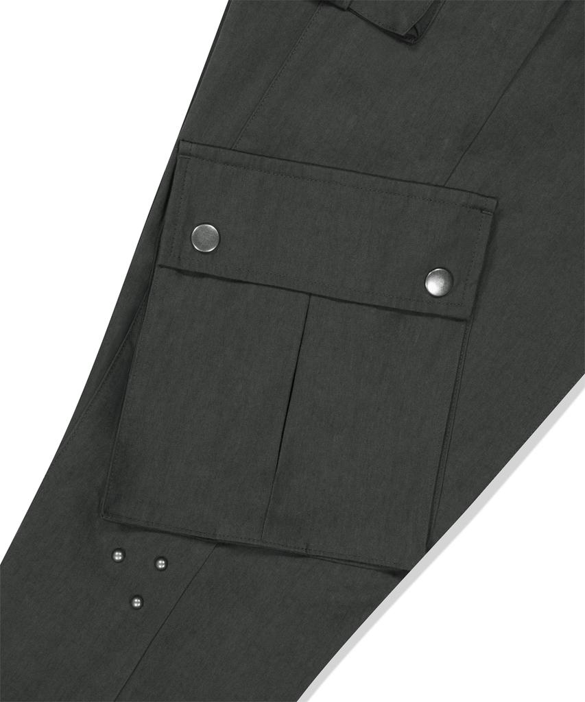 MAHAGRID Utility Cargo Flare Pant Charcoal(Mg2Fffpa11A)