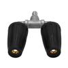 Pressure Washer Double Turbine Nozzle 1/4 Inch Stainless Steel 4000psi Double Rotating Turbo Nozzle