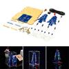 Colorful 3D Christmas Tree Led DIY Kit Colorful Flash RGB LED Circuit Electronic Assemble Funny Kit STEM Project
