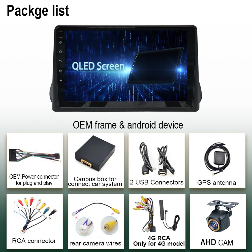 Android 14 For Fiat Egea Tipo 2016 - 2020 Car Stereo Wireless Carplay HDR QLED IPS Screen Car Radio Multimedia Player No 2Din