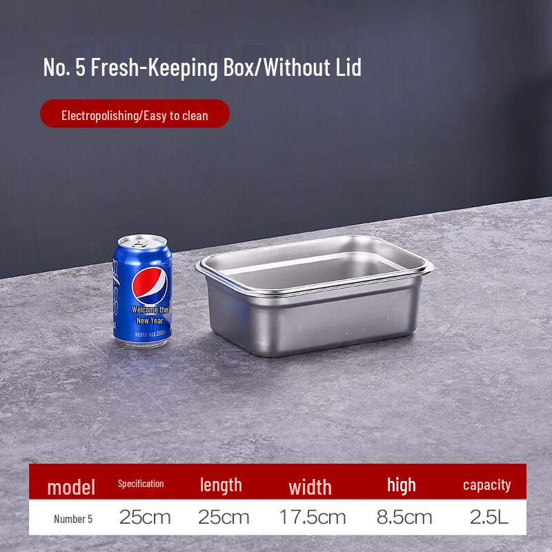 Xihe Food Grade 316 Stainless Steel Fresh-Keeping Container