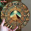 Metal Wall Art Egyptian Pyramid Design Sunset Home Decor
