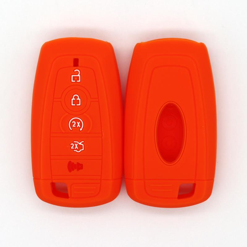 Drop-proof key cover for Ford Edge Focus Mondeo Taurus Explorer 5-key smart silicone car key case cover