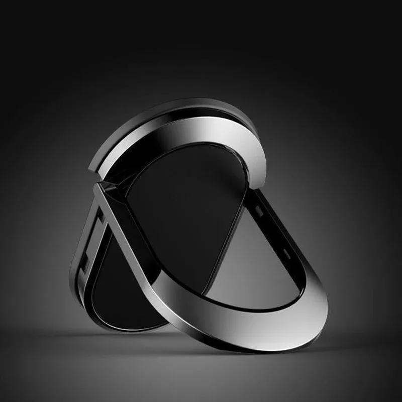 Suporte de Soquete de Metal de Luxo para Celular Suporte de Anel de Dedo Portátil Universal Suporte de Carro Magnético Acessórios