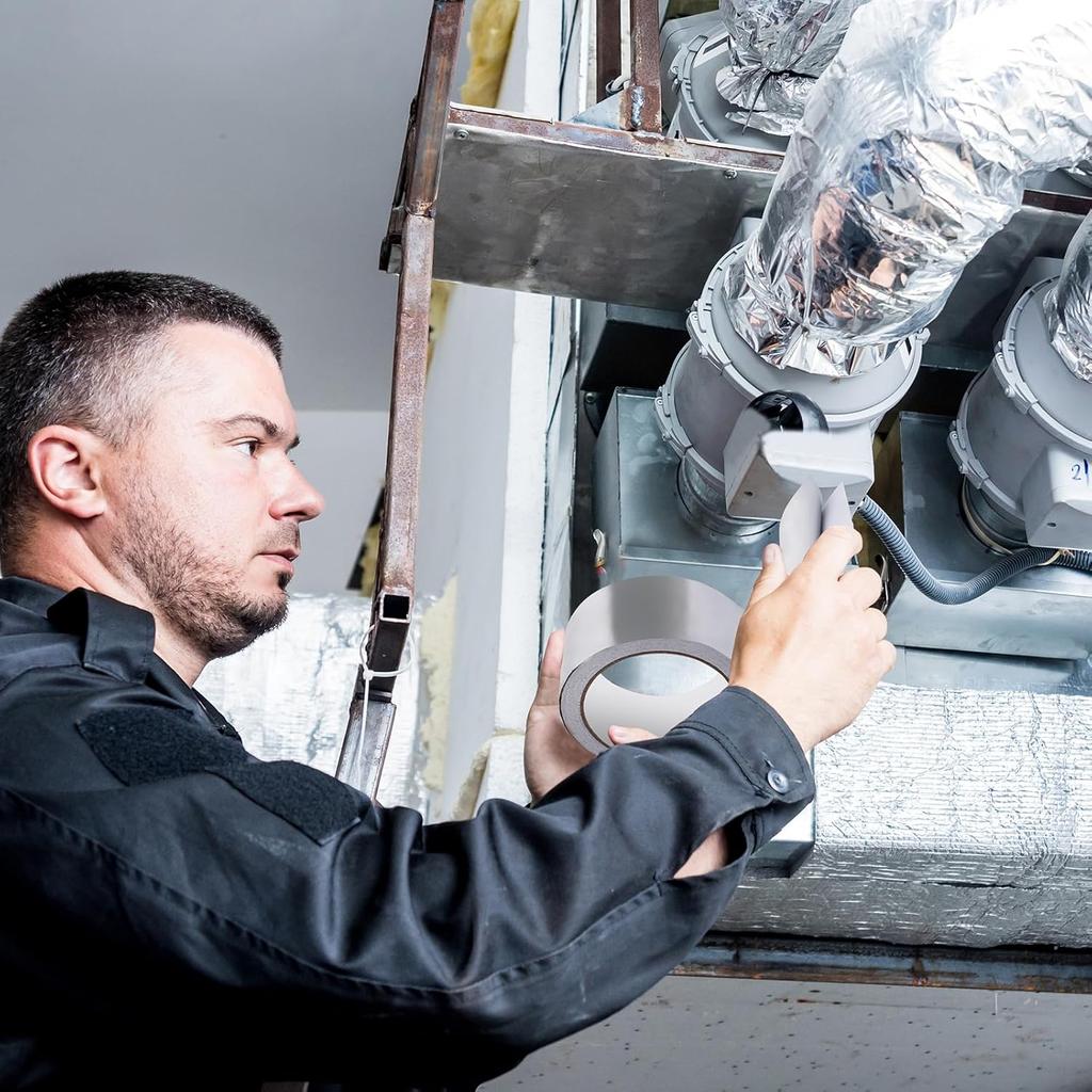 Högtemperaturbeständig aluminiumfolietejp Kökspipsreparationstejp Självhäftande tätande folie Värmeisolering Läckagesäker tejp