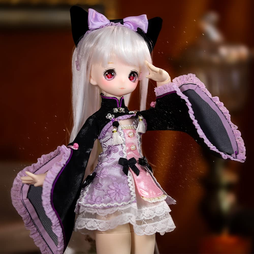 ICY Fortune Days Scale BJD Anime Painted and Movable Gift for Children Ages 8 and Up 1/4 Doll, Style, Figure, (Xiaofu)