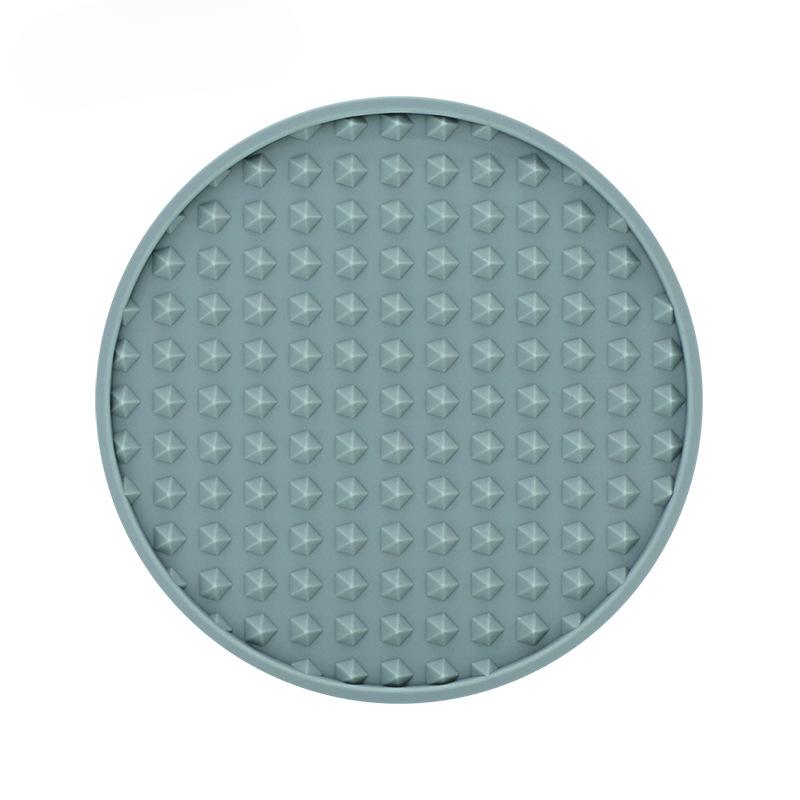 Silicone Cup Mat Irregular Pyramid Cup Mat Round Thick Can Be Equipped with Storage Brackets