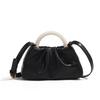 Round Pearl Handbag: Trendy 2024 Pleated Cloud Shoulder & Crossbody Bag for Women
