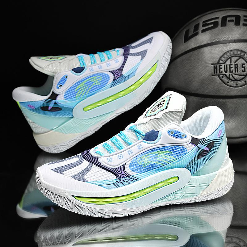 8938 luminous version of basketball shoes rubber outsole friction sound youth primary and secondary school students sports playing shoes