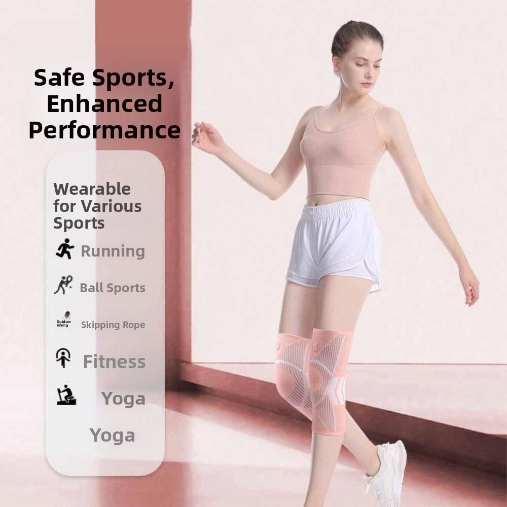 1pair Anti-collision Knee Supports Brace Breathable Knee Sleeve Knee Pad  Hiking Cycling