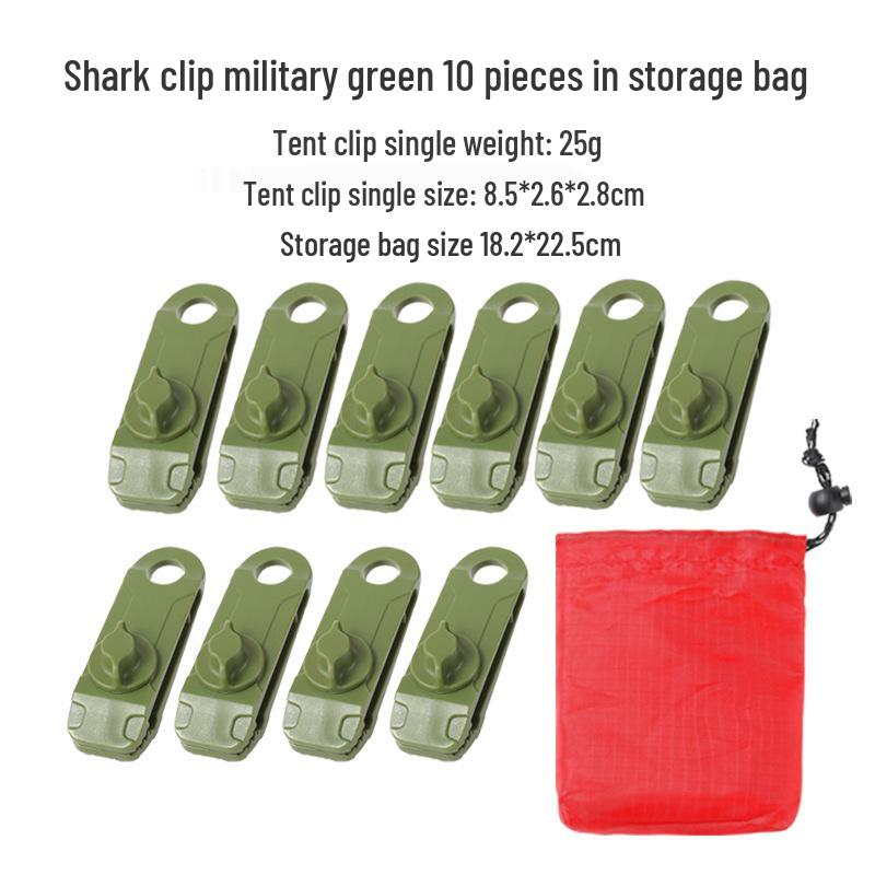 Εξωτερικό Κλιπ Καρχαρία για Κάμπινγκ: Αντιανεμικοί Γάντζοι Σκηνής & Σημεία Έλξης Τέντας