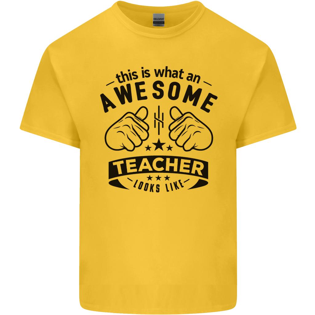 Awesome Teacher Looks Like Teaching Funny Unisexs Light Cotton TShirt